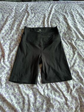 90 Degree By Reflex Black High-Rise Bike Shorts